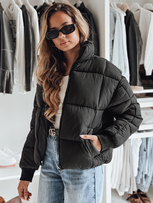 Kurze Damen-Winter-Steppjacke VIBEGIRL schwarz Dstreet TY4948