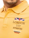 Herren Poloshirt mit Stickerei Gelb Dstreet PX0435