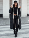 Damen Winterjacke GLAMPUFF wendbare Steppjacke mit Kapuze schwarz Dstreet TY4606