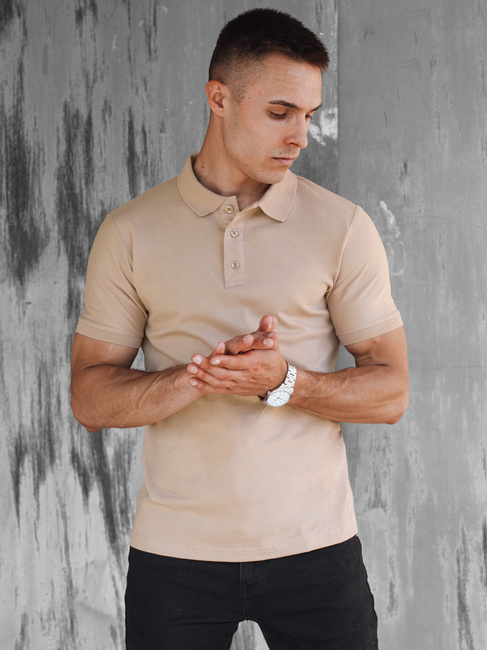 Herren Poloshirt Farbe Beige DSTREET PX0600