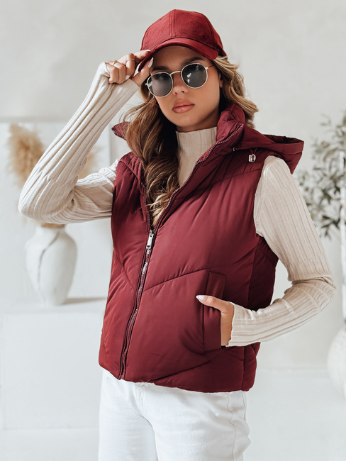 Damen Steppweste LIKEHUGS burgundy Dstreet TY4976