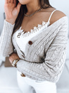 Damen Strickjacke RIGLA Farbe Beige DSTREET MY1638