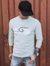 Herren Sweatshirt mit Aufdruck Beige Dstreet BX5371