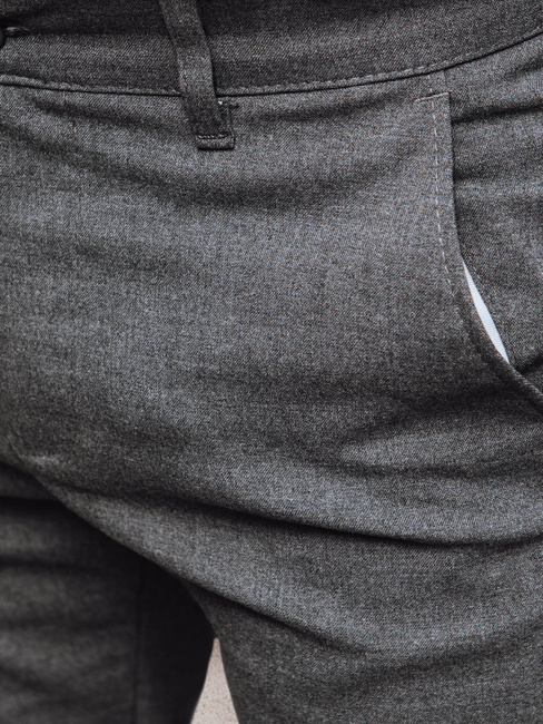 Dunkelgraue Chinohose für Herren Dstreet UX4388z