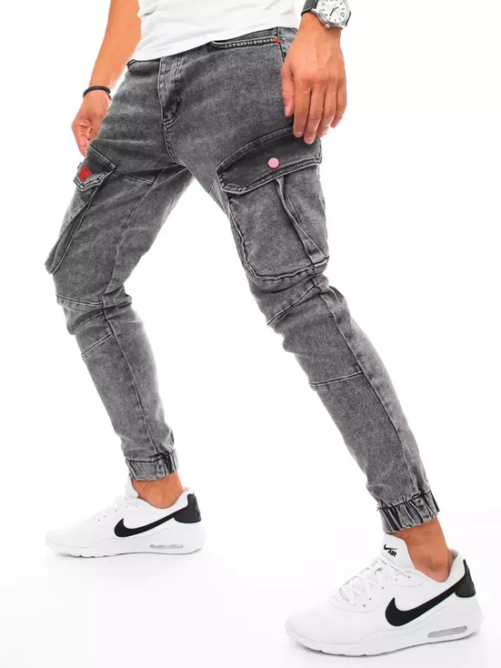 Herren Jeans Joggerhose Hellgrau Dstreet UX3255