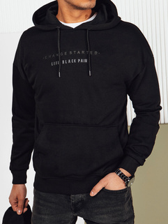 Herren Sweatshirt mit Aufdruck Farbe Schwarz DSTREET BX5720_1