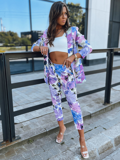 Damen Casual Hose FLOWER GARDEN Farbe Violett DSTREET UY1470z