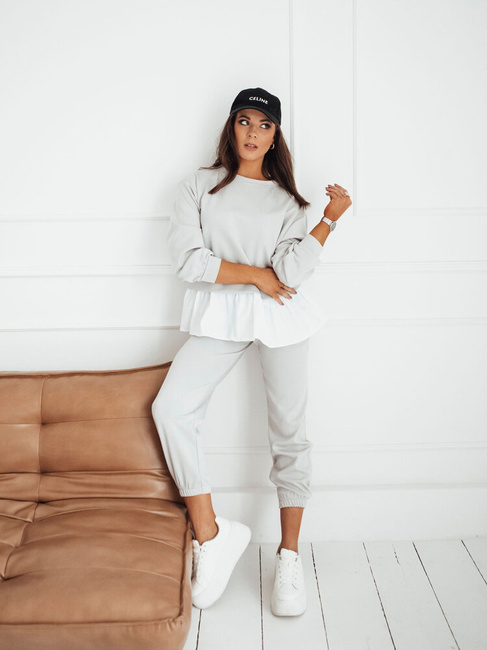 Damen Jogginghose MOSS Farbe Hellgrau DSTREET UY1853