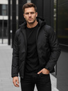 Herren Winterjacke mit Kapuze schwarz Dstreet TX5119