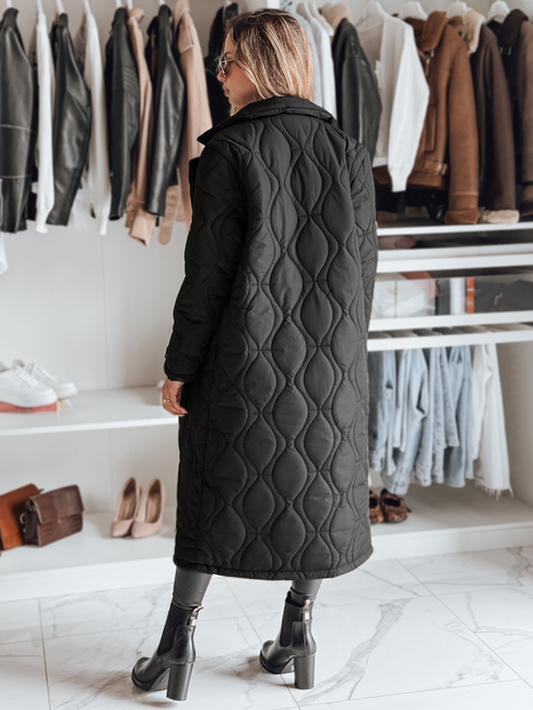 Langer Damen Steppmantel TRENDIFY schwarz Dstreet TY4378