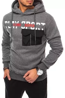 Herren Kapuzenpullover Dunkelgrau Dstreet BX5066