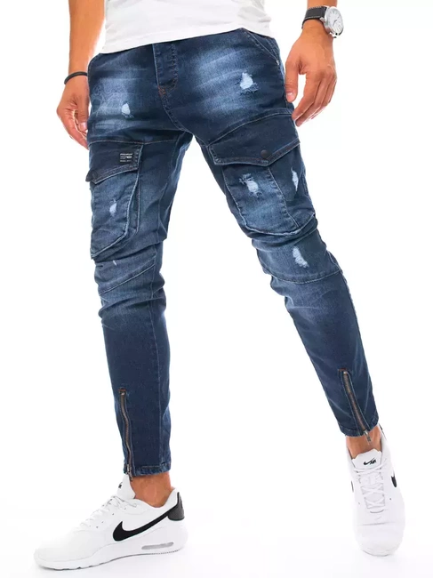 Herren Jeans Cargohose Dunkelblau Dstreet UX3292