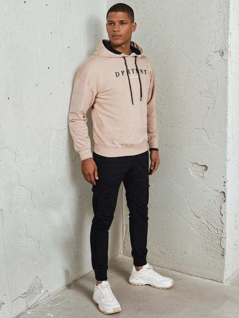 Herren Sweatshirt mit Aufdruck Farbe Beige DSTREET BX5677