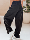 Damen Jogginghose mit weitem Bein DRESMOOD PREMIUM schwarz Dstreet UY2686