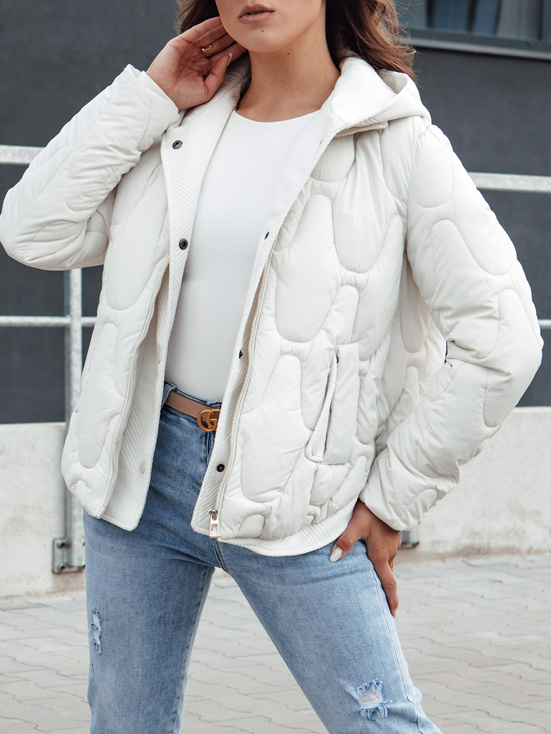 Damen Winterjacke WINDGLAM weiß Dstreet TY4422