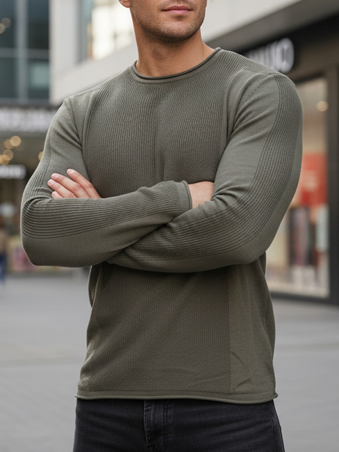 Khakifarbener Pullover für Männer WX2310z