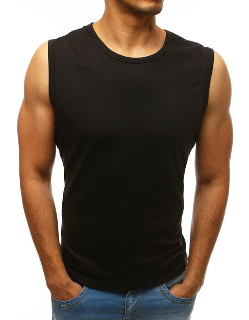 Herren Basic Tanktop Schwarz Dstreet RX3510