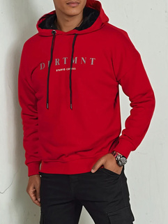 Herren Sweatshirt mit Aufdruck Farbe Rot DSTREET BX5681_3