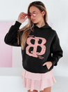 Damen-Kapuzenpullover in Übergröße LITESSO schwarz Dstreet BY1413