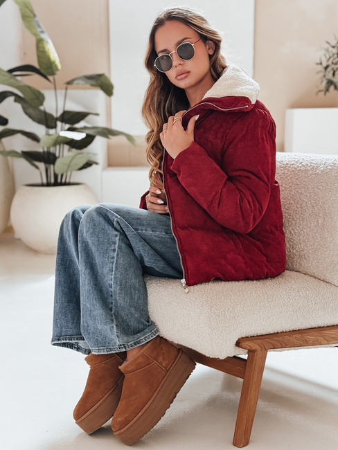 Damen Cordjacke TRENDYGLAM burgundy Dstreet TY4942