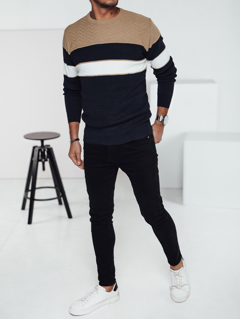 Marineblauer Herren-Pullover Dstreet WX2284