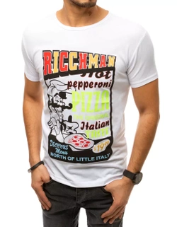 Herren T-shirt mit Aufdruck Weiß Dstreet RX4372_1