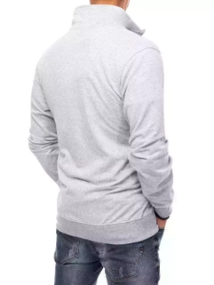 Herren Sweatshirt Zip Hellgrau Dstreet BX5085_4