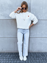 Damen Sweatshirt ohne Kapuze HEARTBEAT Farbe Weiß DSTREET BY1213