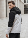 Herren Übergangsjacke mit Kapuze grau Dstreet TX4900