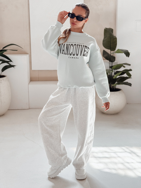 Damen Sweatshirt ohne Kapuze VANCOUVER mint Dstreet BY1226