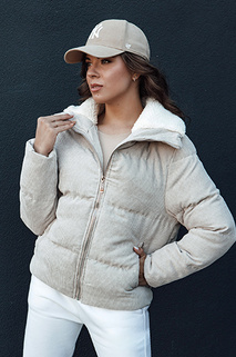 Damen Winterjacke TRENDYGLAM beige Dstreet TY4358