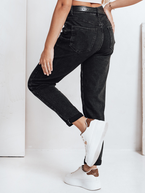 Damen Mom Fit Jeans schwarz Dstreet UY2779