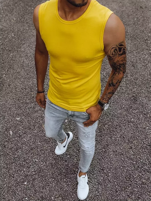 Herren Tanktop Gelb Dstreet RX4920