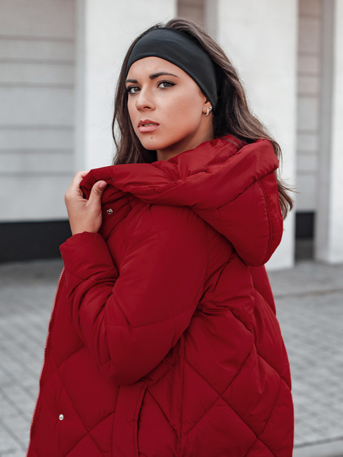 Damen Stepp-Winterjacke mit Kapuze FEMACOAT burgundy Dstreet TY5479