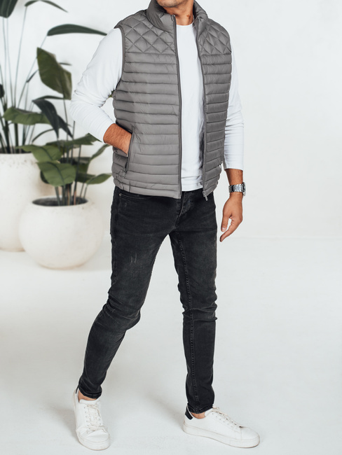 Herren Steppweste dunkelgrau Dstreet TX5079