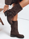 Damen Wildleder braun Stiefel Dstreet ZY1184