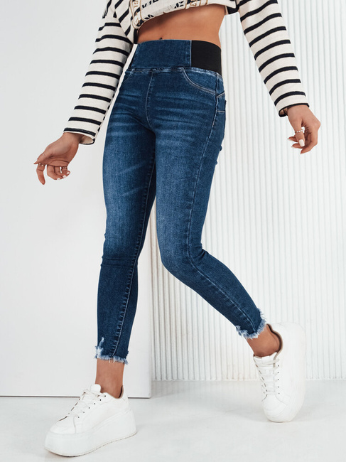 Damen Jeans mit hoher Taille LERATE Farbe Blau DSTREET UY1921