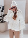 MISSLAYER Damen Winterjacke mit Kapuze weiß Dstreet TY5036