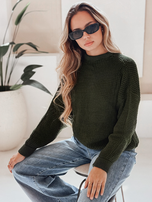 Damen Pullover CAMERON Grün Dstreet MY1153