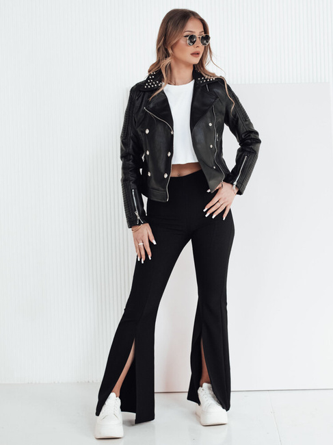 Damen Kunstlederjacke TRUCCO Farbe Schwarz DSTREET TY4178