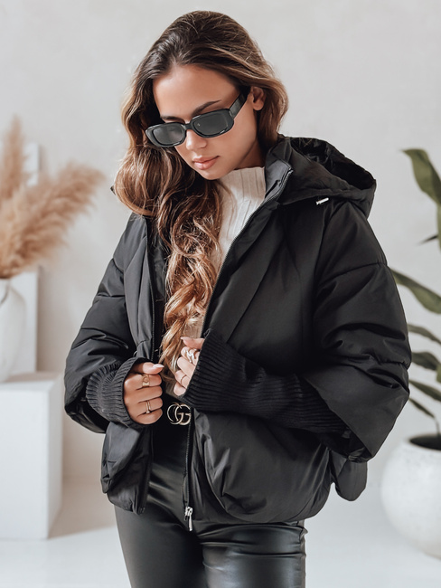 MISSLAYER Damen Winterjacke mit Kapuze schwarz Dstreet TY5034