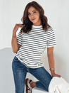 Gestreiftes Damen-T-Shirt RILANT navy blau Dstreet RY2564