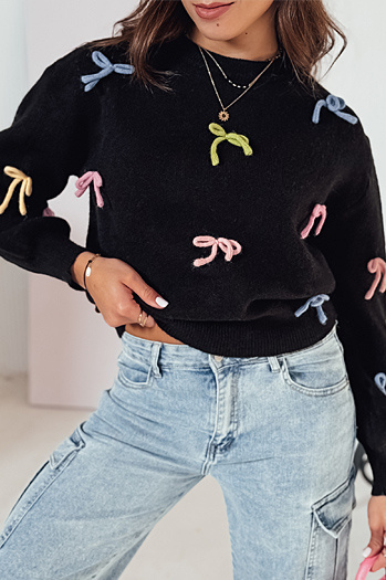 Frauen eine Größe TIELUSH Pullover in kleinen koakrdki schwarz Dstreet MY2358