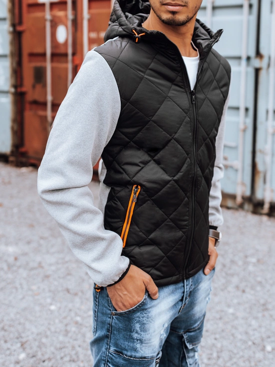 Herren Übergangssportjacke grau Dstreet TX2812z