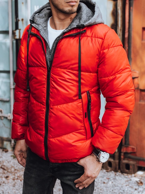 Herren Gesteppte Wintejacke Rot Dstreet TX3828