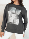 Damen Sweatshirt mit Kapuze FEMMES Farbe Graphite DSTREET BY1283