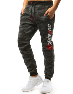 Herren Sporthose Jogger Camo Anthrazit Dstreet UX3512_2