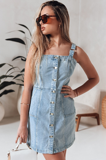 Trägerloses Minikleid aus Denim SEWIKA blau Dstreet EY2586