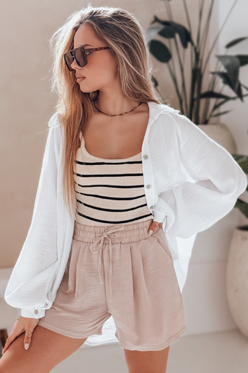 Damen RELAX TIME Shorts beige Dstreet SY0458