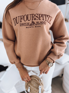 Damen Sweatshirt ohne Kapuze MONTE ROSA Farbe Camel DSTREET BY1159_2